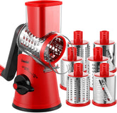 Rotary Cheese Grater, 6 Blades